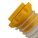 Magnetic 2.5" shop vac hose adapters for quick connection and secure fit.