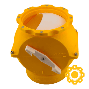 4 inch magnetic ball valve blast gate for woodworking dust collection with airtight airflow control