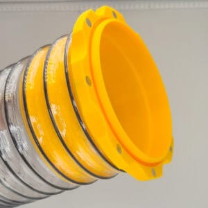 Magnetic 4 inch flex hose adapter male for connecting dust collection hoses
