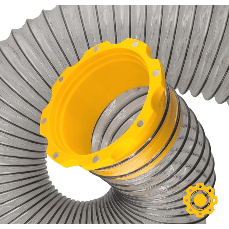 Magnetic dust collection hose connector for woodworking dust systems, female fitting, easy to instal.