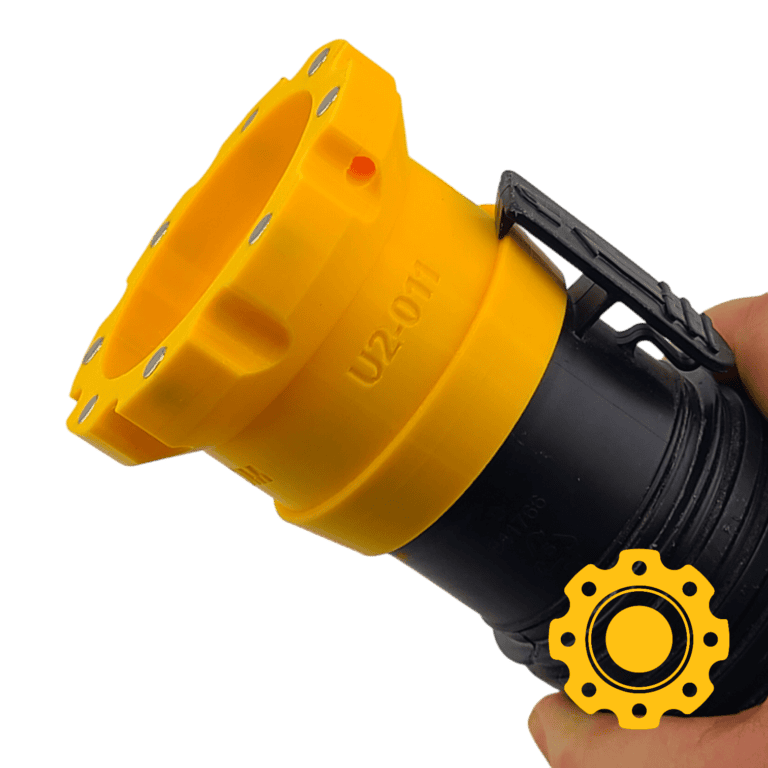 Magnetic 2.5 inch vacuum hose adapter female for Ridgid and Shop Vac dust extractor hoses